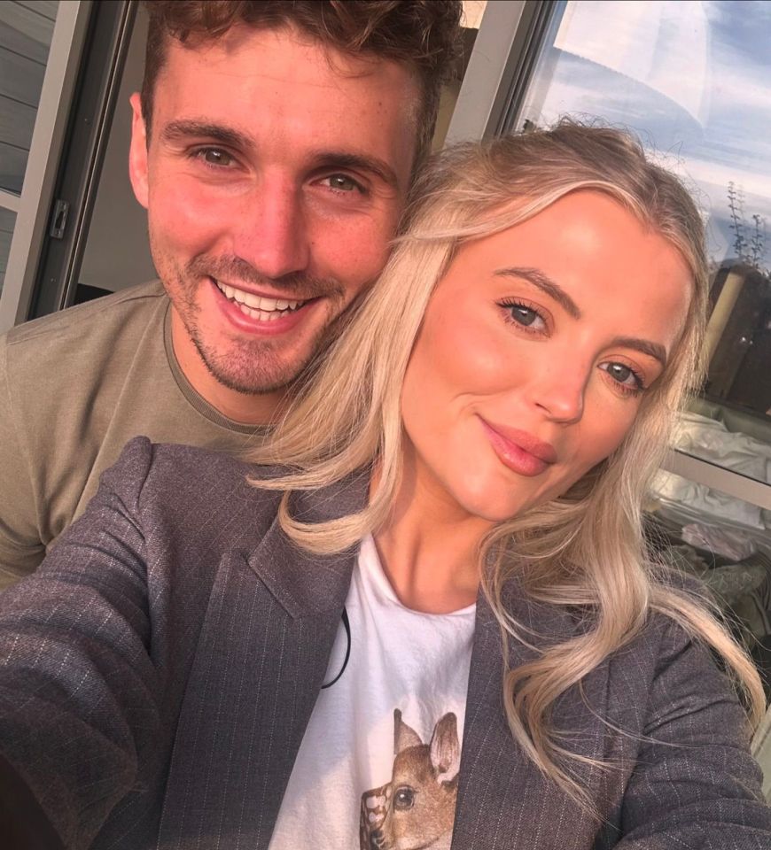 Lucy Fallon and her partner.