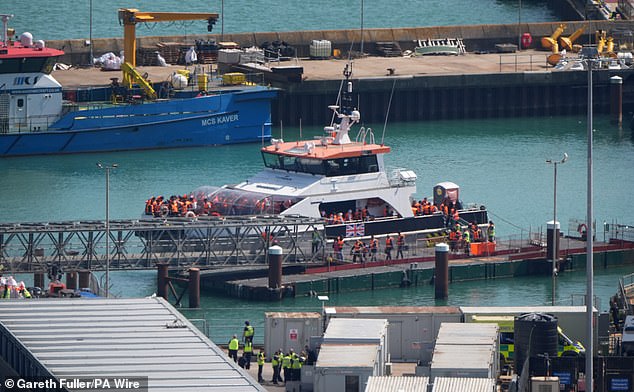 Hundreds more arrived at Dover on Sunday with official figures due to be released on Monday