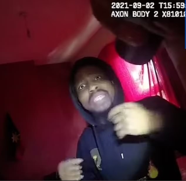 Police raided the couple's home a year before the three-year-old's body was found buried in the back garden (Pictured: The 2021 raid)
