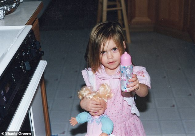 Shasta is seen in a photo from her childhood before she was kidnapped by a serial killer