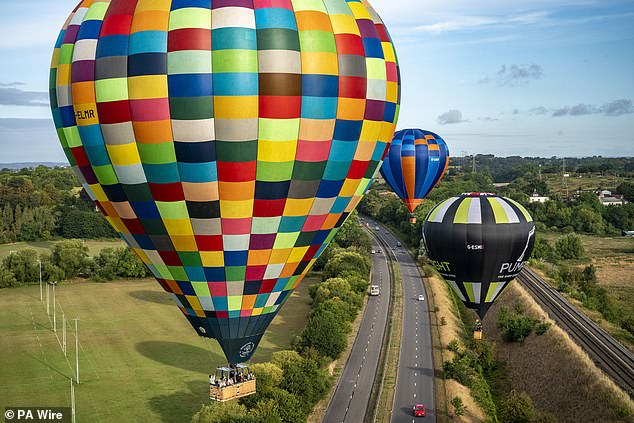 As many as 100 balloons may launch at a time