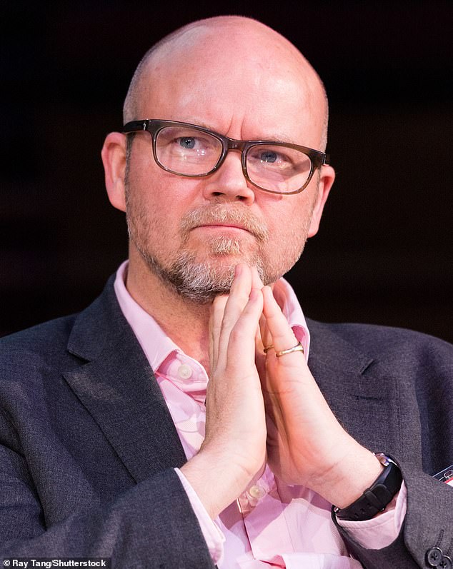 Free Speech Union boss Lord Toby Young, pictured in 2017, said: 'I'm amazed that Merton Council has time for this nonsense'