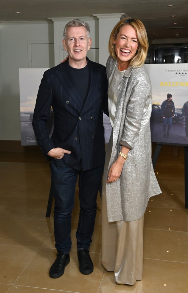 LONDON, ENGLAND - SEPTEMBER 18: Patrick Kielty and Cat Deeley attend the "Ballywalter" London premiere at The May Fair Hotel on September 18, 2023 in London, England. (Photo by Stuart C. Wilson/Getty Images)
