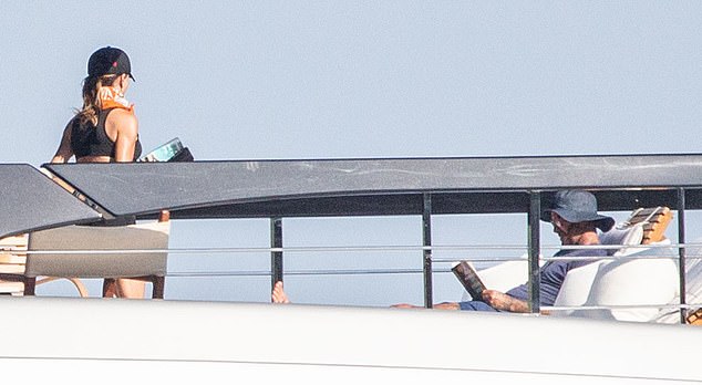 The couple have been enjoying their trip for a number of weeks as they travel along the Italian coast