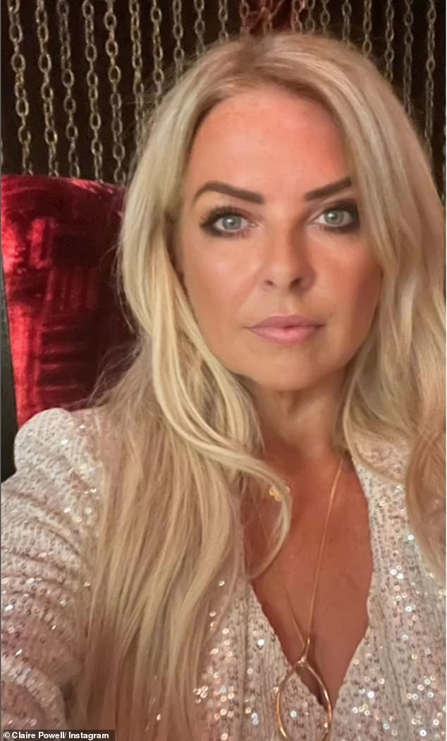 With another glam selfie showing her dressed up to the nines in a low-cut silver sequin number