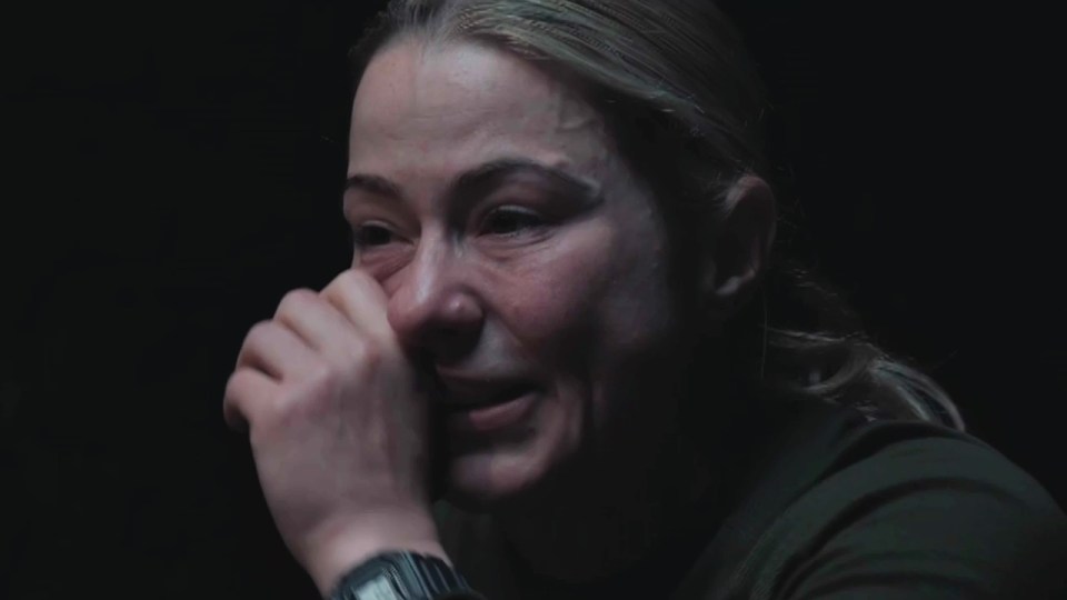 Lucy Spraggan crying.