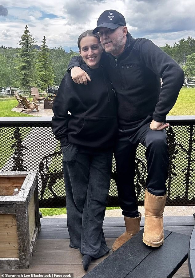 Blackstock's cause of death was confirmed as melanoma, a form of skin cancer in a statement from Silver Bow County Coroner Dan Hollis to People on Monday - pictured weeks before his death with daughter Savannah