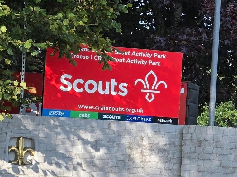 Scouts' activity park entrance.