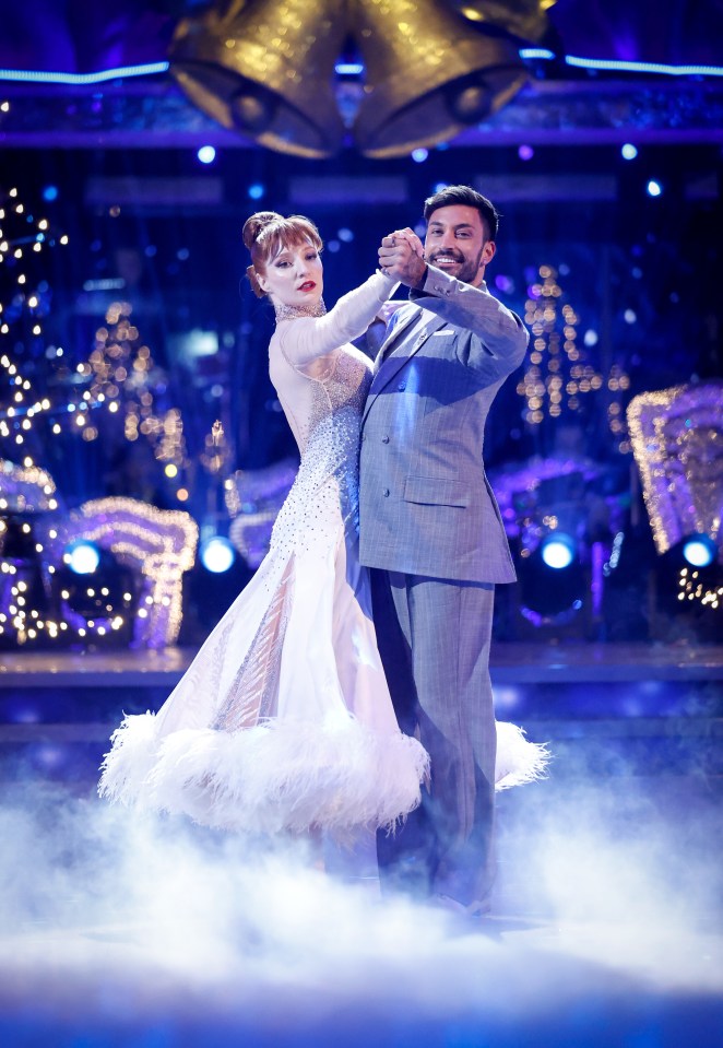 Nicola Roberts and Giovanni Pernice dancing on Strictly Come Dancing.
