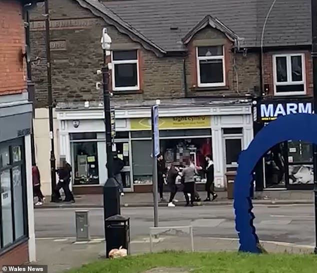 A court heard an argument was sparked about a new Turkish barbers' shop opening in the neighbouring town of Newbridge