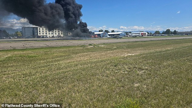 It is unclear what may have caused the crash, whether anyone was injured and what type of plane was involved