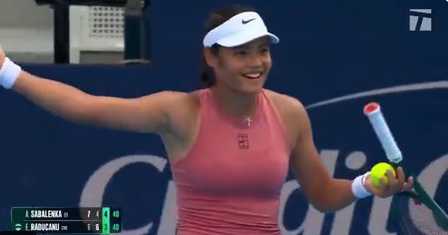 The umpire asked Raducanu incredulously if she wanted the child to be kicked out