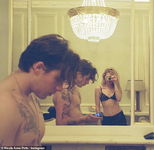 Nicola hard launched their relationship on social media back in 2019, sharing a racy mirror selfie (pictured)