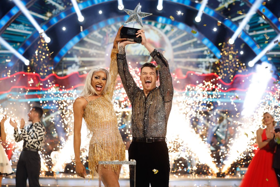Tayce and Kai Widdrington winning the Strictly Come Dancing Christmas Special.