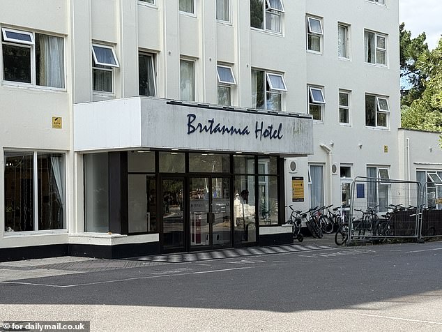 45 charges were brought against those staying at the Britannia Hotel (above), the investigation uncovered