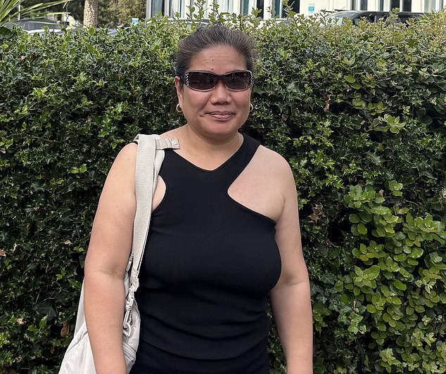 Luzchelle Villareal (above), who is originally from the Philippines but is now a British citizen, fought the corner of the migrants who are currently being housed in Bournemouth