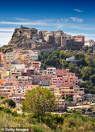 Men in Sardinia (pictured) are statistically living the longest in the world