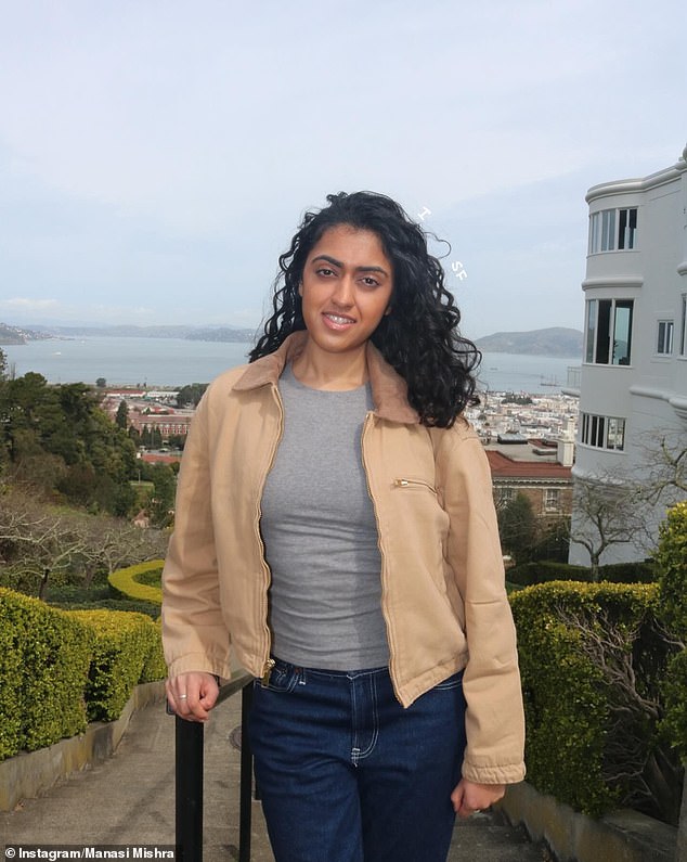 Mishra (pictured) ultimately decided that software engineering or consulting was not in the cards for her