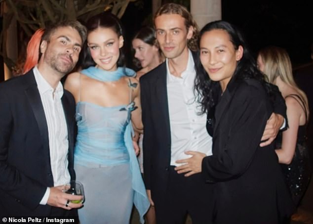 Designer Alexander Wang (right) was one of the superstar attendees, having previously been seen at events with the bride