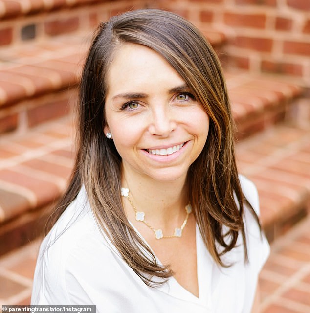 Cara (pictured), who holds a PhD, is the founder of Parenting Translator, a brand that has more than 135,000 Instagram followers