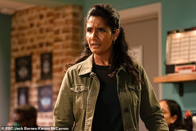 The actress, 46, who plays Suki Panesar on the BBC soap [pictured], was revealed to be taking part live on Good Morning Britain on Tuesday morning