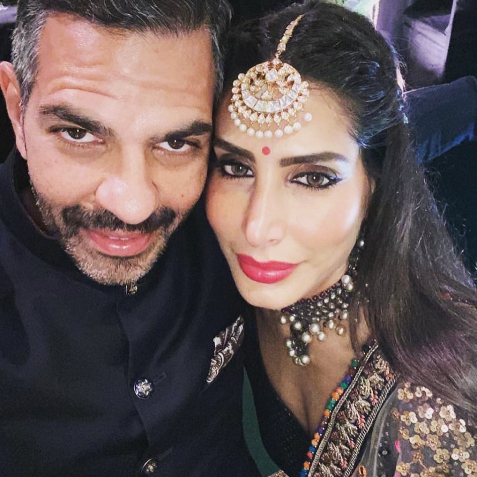 Sunjay Kapur and Priya Sachdev Kapur in a selfie.