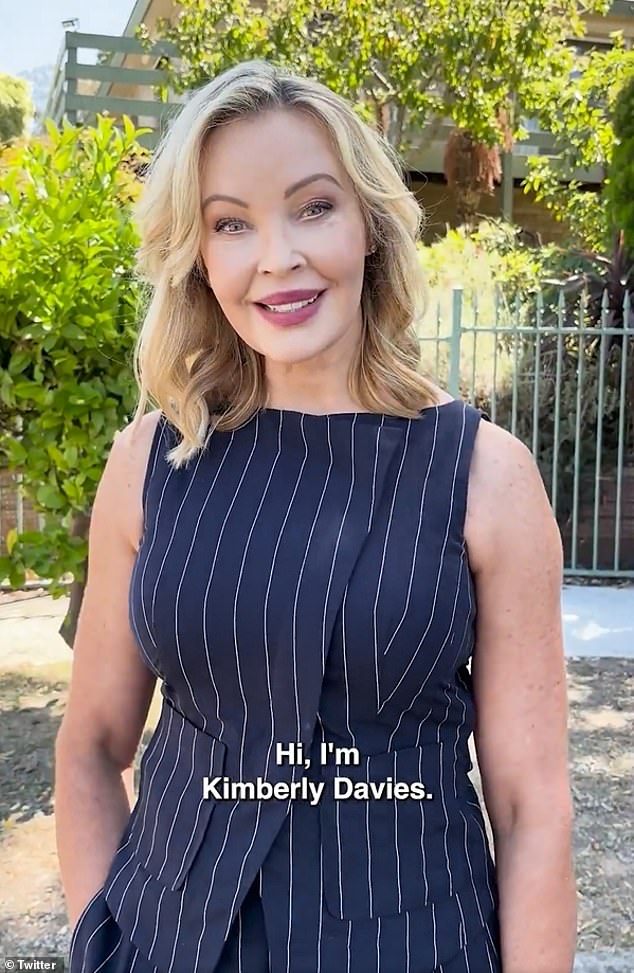 Her return is the first time the mother-of-three has been seen on the show since the 20th anniversary edition in 2005. Pictured: The former soap star posted a video to X to mark her return to the show after 20 years