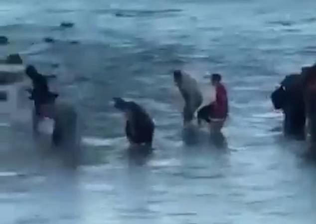 One of the Moroccan nationals claimed that four people on the flimsy wooden boat had died during their five days at sea in the Atlantic Ocean