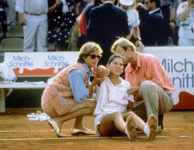 On April 30th 1993, Seles, was stabbed by Guenter Parche, an unemployed German who had an obsession with fellow player Steffi Graf