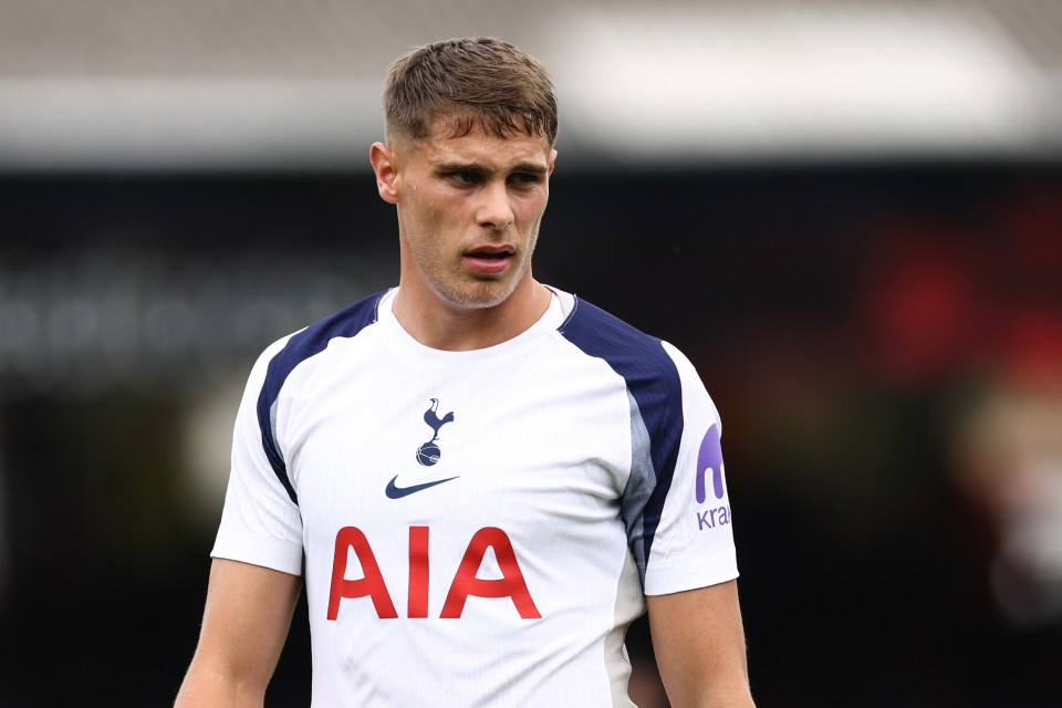 Micky van de Ven of Tottenham Hotspur in a pre-season match.
