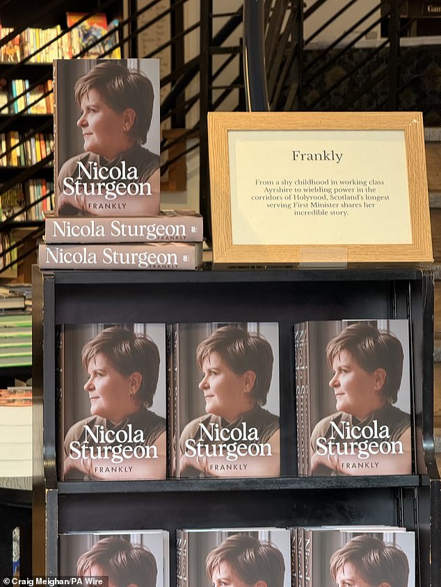 Sturgeon's autobiography hit the shelves earlier this month. It is currently rated a number one best seller on Amazon's women's biographies section