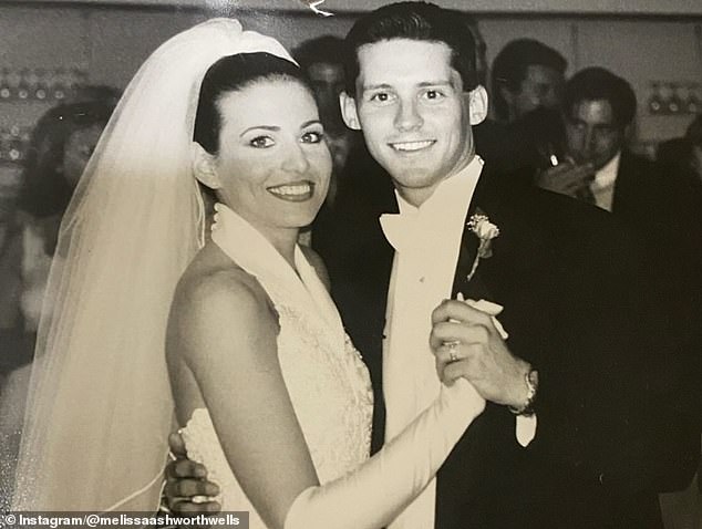 Ashworth shared a throwback from their wedding day, reflecting on the man she once called her husband