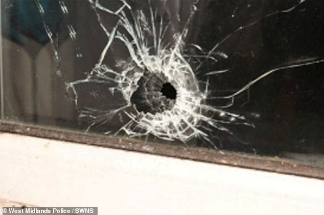 Three shots were fired into the two upstairs bedrooms of the property on Measham Grove, Acocks Green