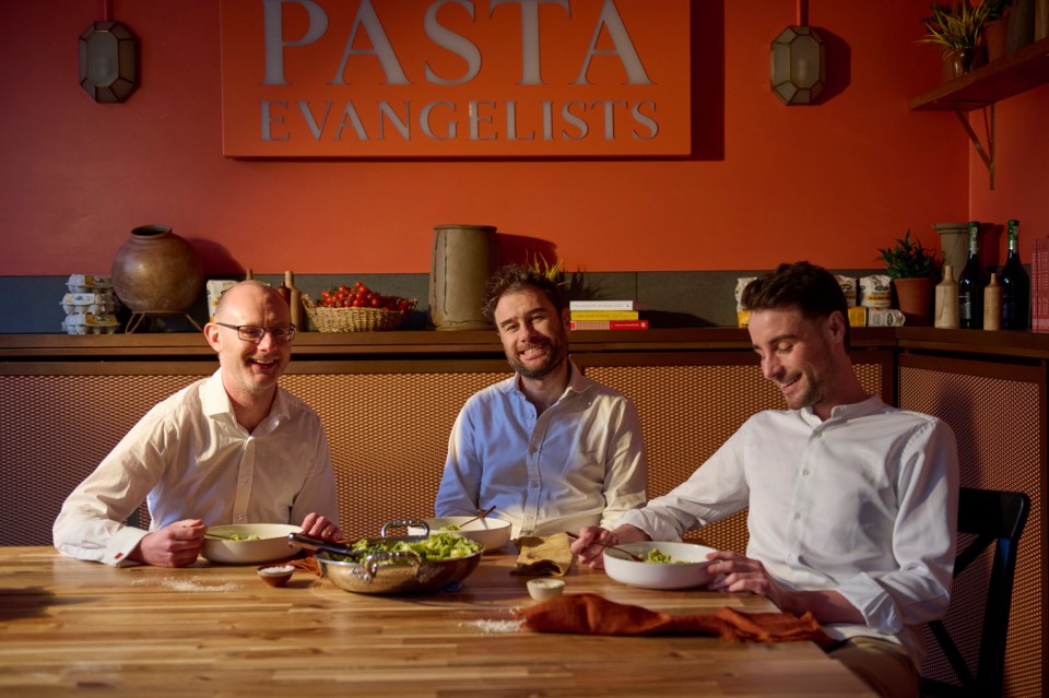Finn Lagun from Pasta Evangelists. He was branded a 'disaster' and 'delusional' on Dragons' Den and didn't get offers from the Dragons. Now their company is stocked in Harrods and they are on set to bring in £40m in revenue.