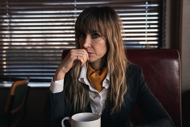 Pictured: Katherine Kelly as Jo in Channel 4's series In Flight