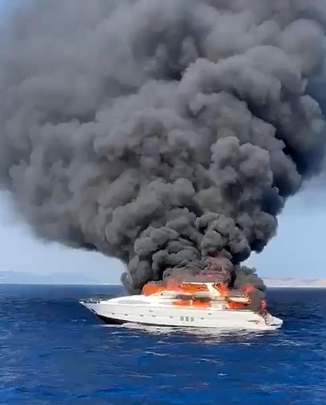 The yacht, named Da Vinci, was 7.3 miles southwest of Formentera, a small island off the coast of Ibiza