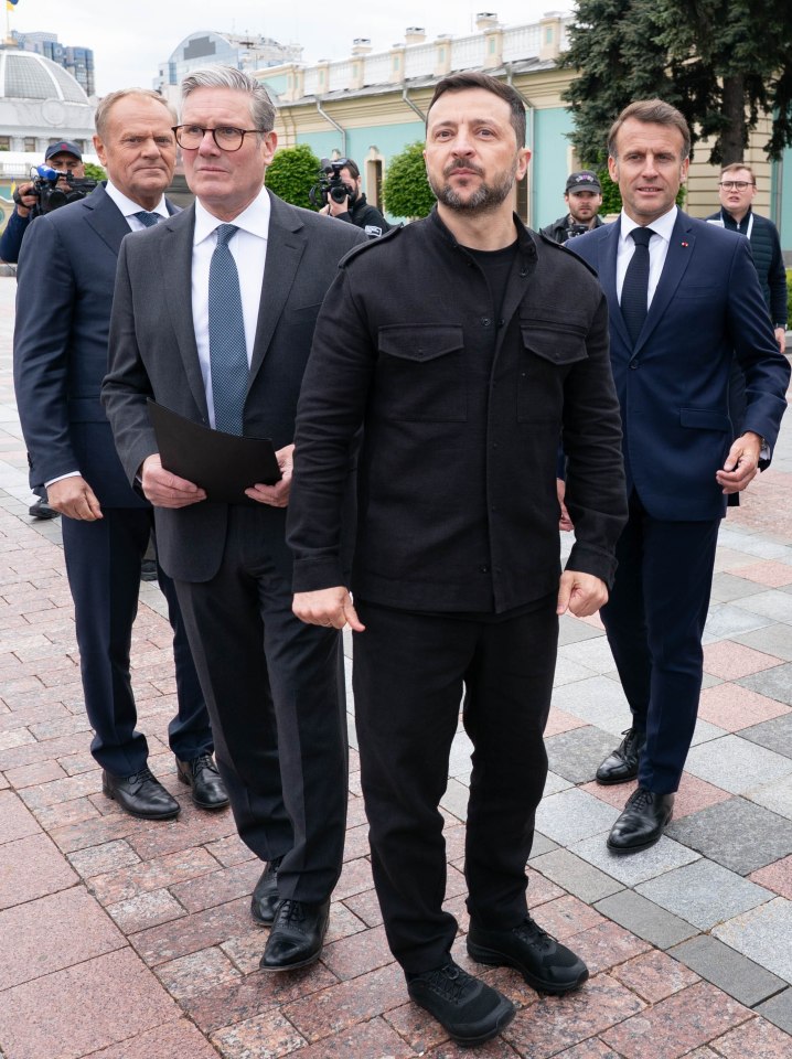 Four world leaders meeting in Kyiv.