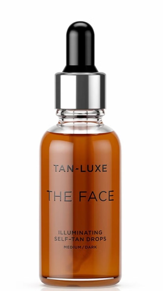 Tan-Luxe The Face Illuminating Self-Tan Drops, Medium/Dark.