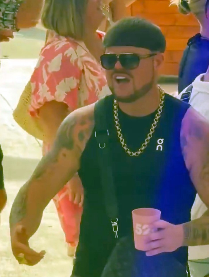 Jack Kay, the "Ibiza Final Boss," at an outdoor event.