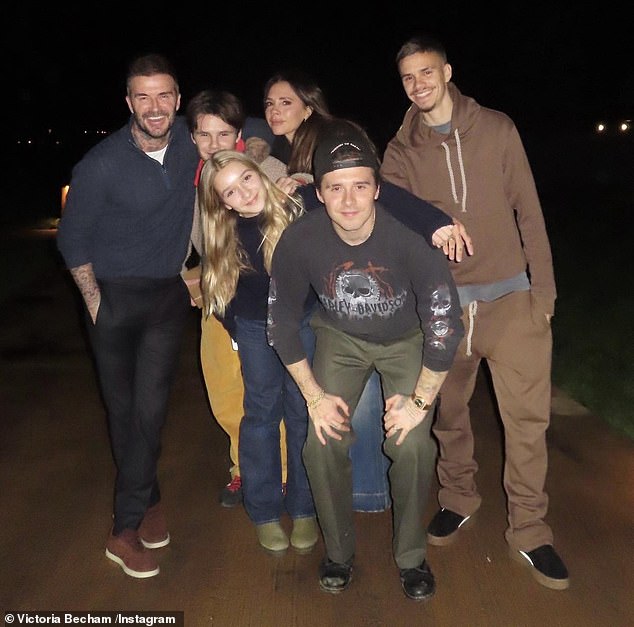 The most glaring absence came from Brooklyn's family - mum Victoria, 51, dad David, 50, brothers Romeo, 22, Cruz, 20 and his sister Harper, 14 - due to the ongoing feud rumbling among the group, who were not informed of the vow renewal