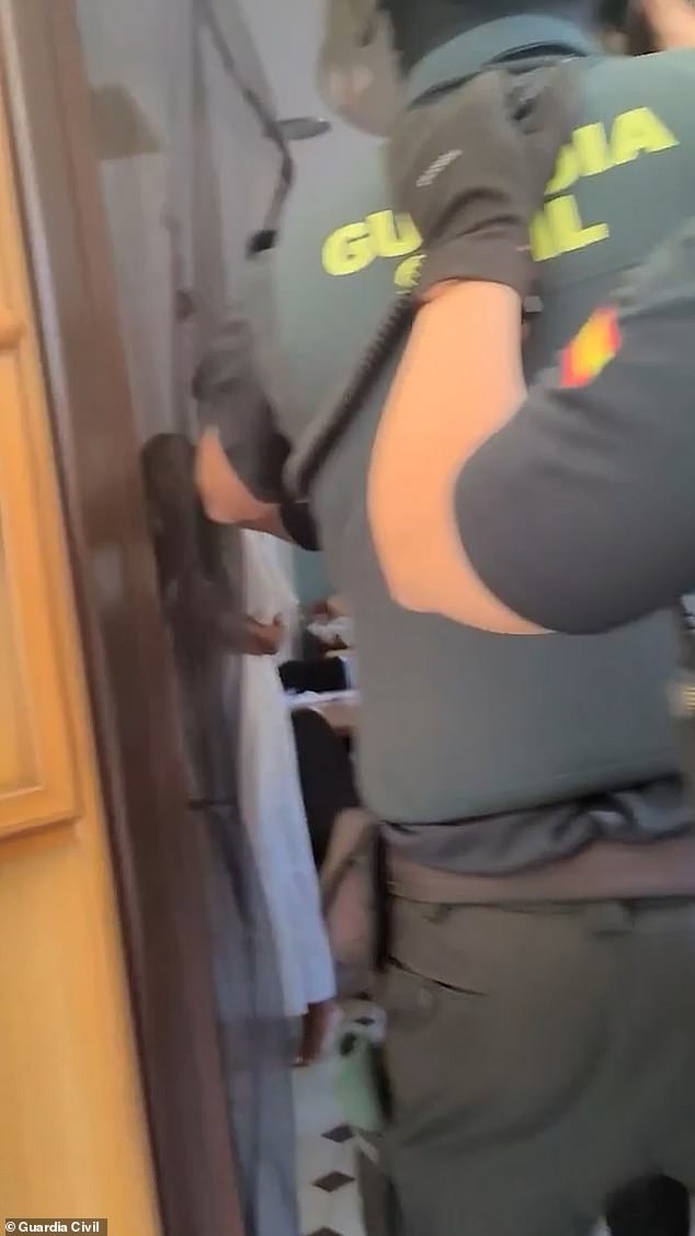 Spanish cops raided her business