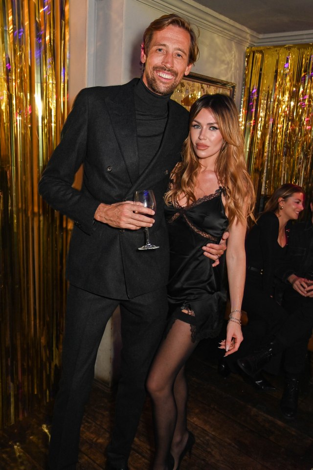 Peter Crouch and Abbey Clancy at an Agent Provocateur event.