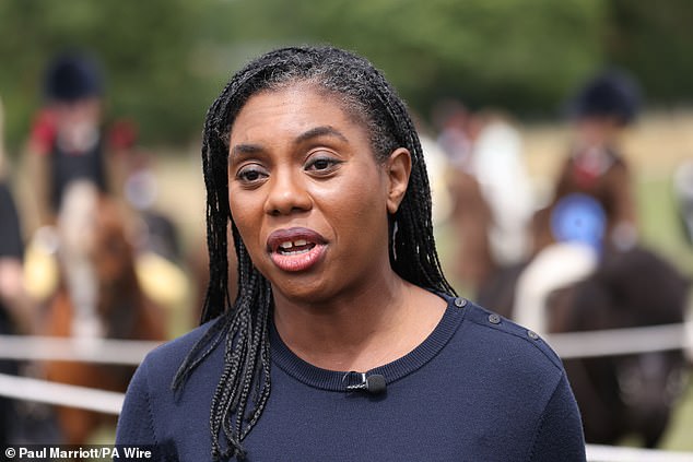 Kemi Badenoch, Conservative leader, (pictured) said that the public need to acknowledge that police officers can't be everywhere all the time and encouraged communities to help