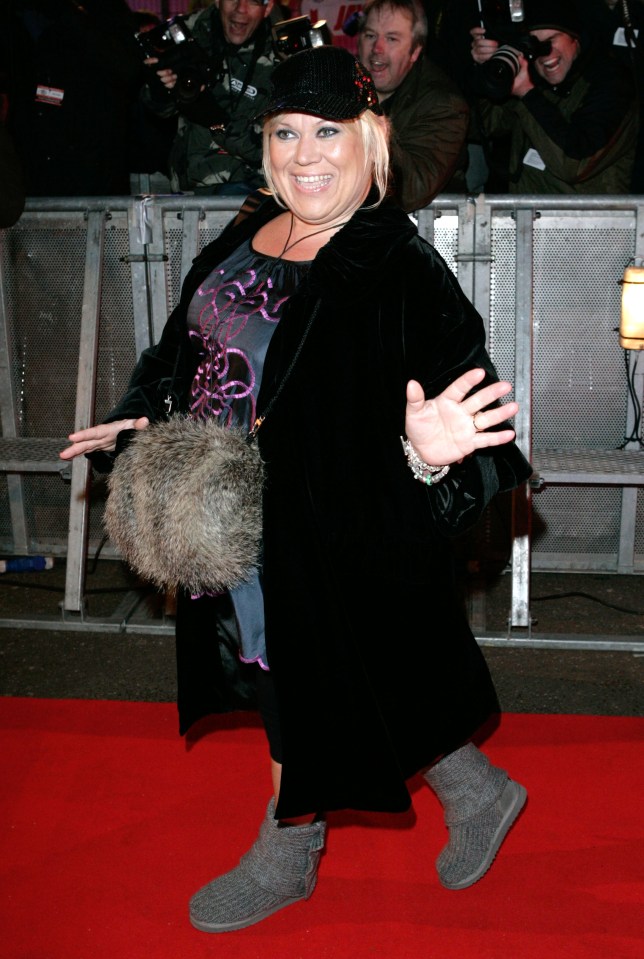 Tina Malone arriving at the Celebrity Big Brother house.