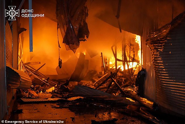The devastating aftermath of a Russian attack earlier this year