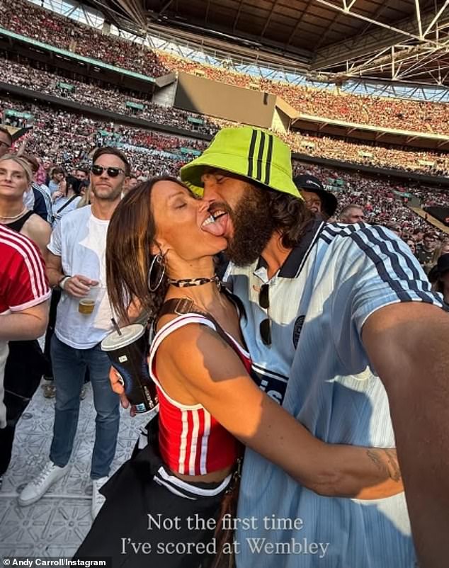 The pair, who were together for just over a year, have now unfollowed each other on social media and Andy has wiped all trace of Lou from his Instagram (seen last month at Oasis gig)
