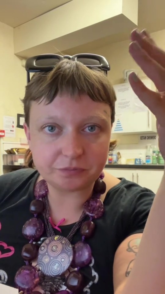 Woman in charity shop asks people to stop donating unwanted gifts.