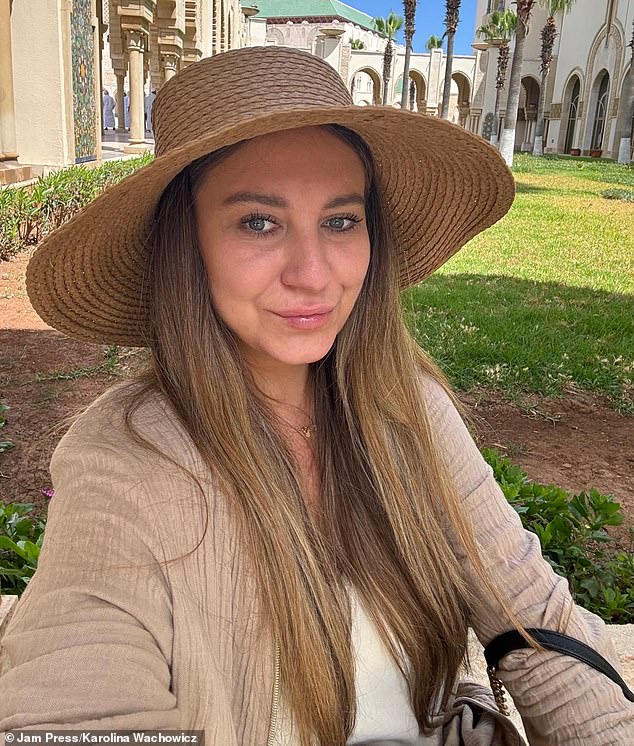 Karolina said she was initially motivated to visit Morocco after seeing glamorous pictures shared by fellow travel influencer, Katarzyna Lawrynowic, who regularly posts glittering content about her time in Marrakesh