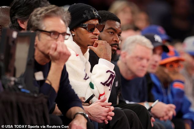 Rashford was left out of England interim manager Lee Carsley's squad and opted to take in an NBA game during the international break