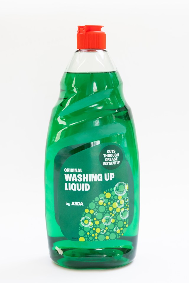 Bottle of ASDA Original Washing Up Liquid.